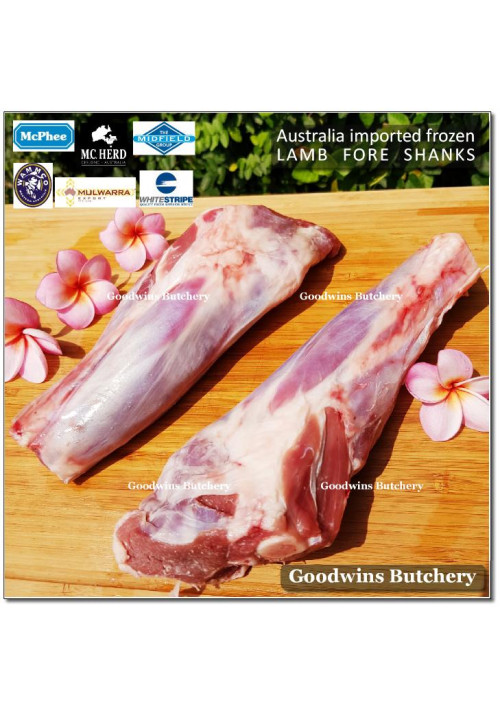 Lamb shank FORESHANK (kaki belakang) frozen Australia MCPHEE (price/pack 1.3kg 2pcs)